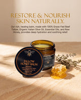 Grass-Fed Tallow & Honey Balm | Natural Moisturizer