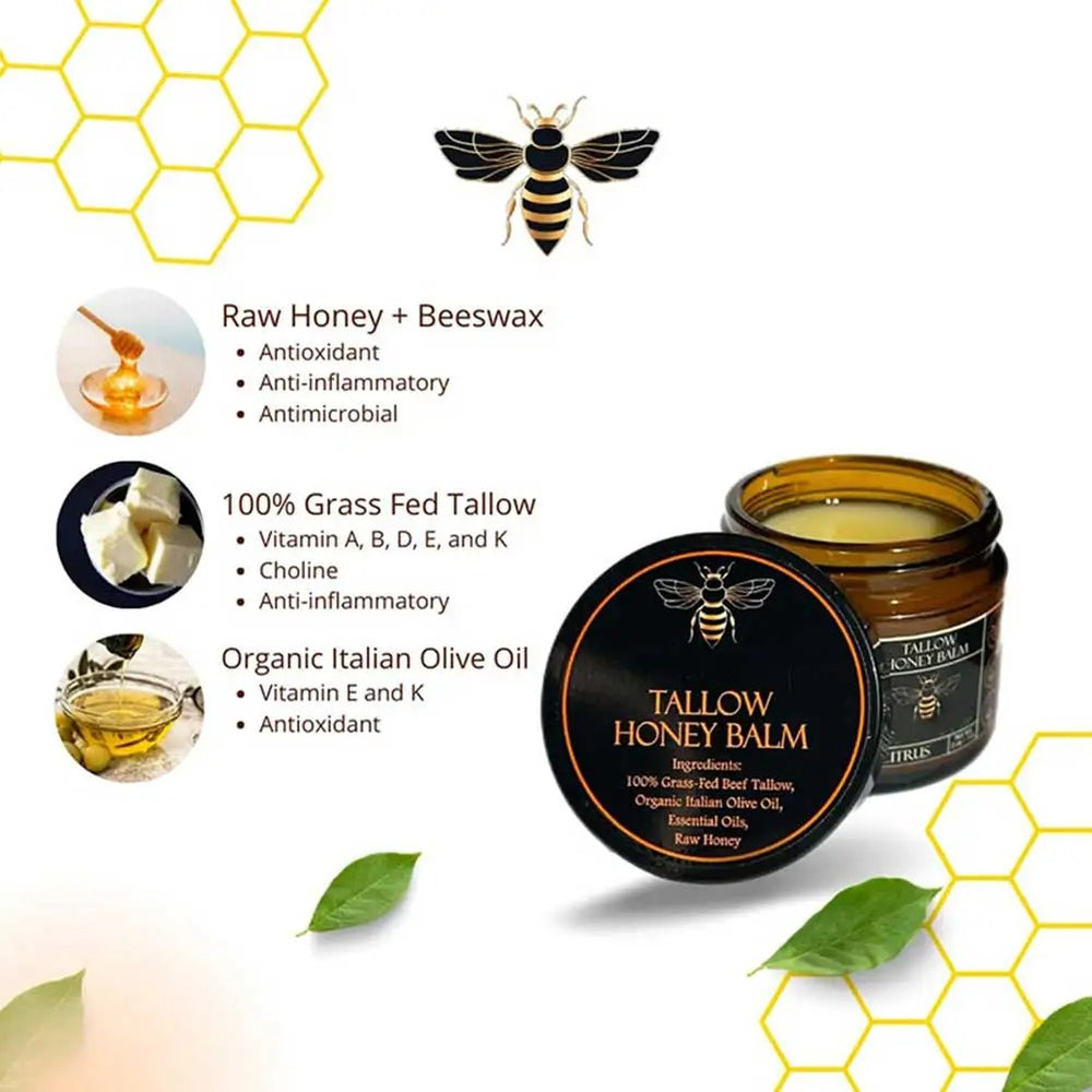 Grass-Fed Tallow & Honey Balm | Natural Skin Moisturiser Revolyse
