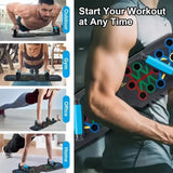 Colour-Coded Push-Up Board | 12-in-1 Home Workout System Revolyse